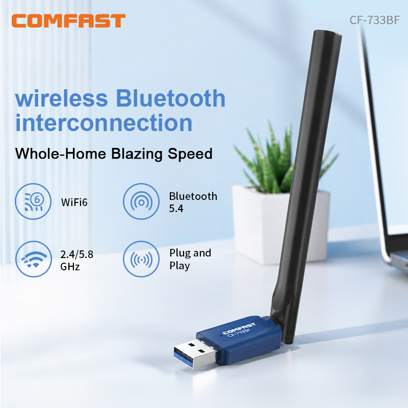 Power Over Ethernet - COMFAST CF-733BF AX900 WiFi6 Bluetooth5.4 USB