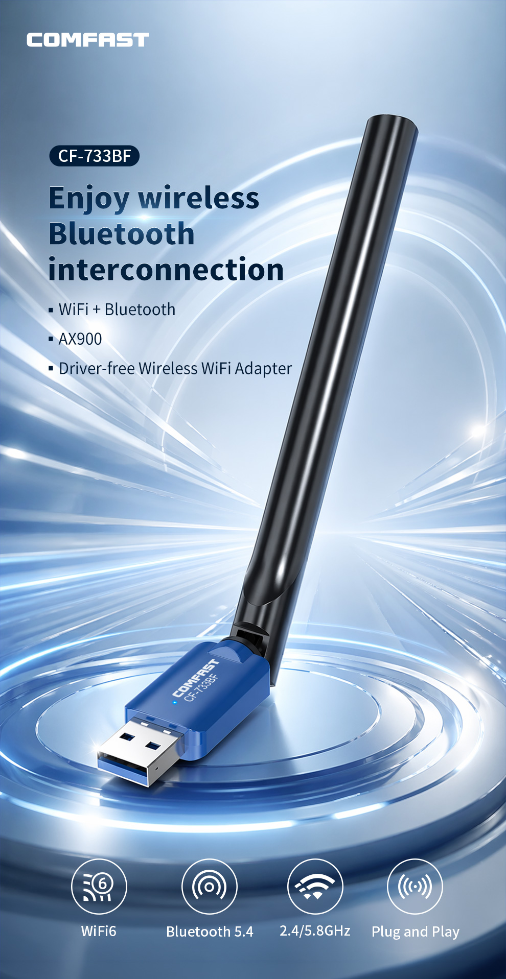 COMFAST CF-733BF AX900 WiFi6 B - đánh giá và giá Power Over Ethernet